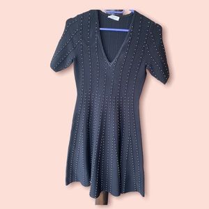 Sandro Classic Black MIDI Dress